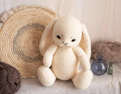 Plush bunny crochet pattern Easter rabbit