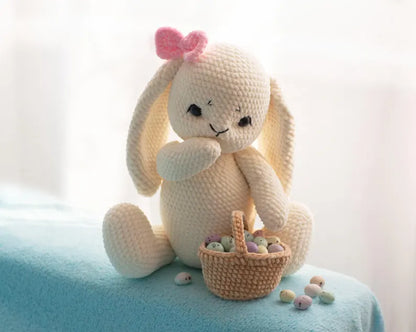 Plush bunny crochet pattern Easter rabbit